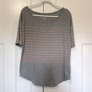 Gap
3/4 sleeve striped soft spun pullover. 
Size Medium